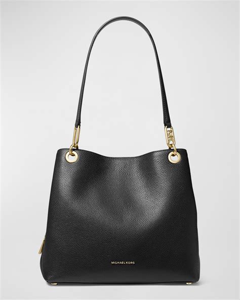 michael kors fuzzy bag|Michael Kors leather tote.